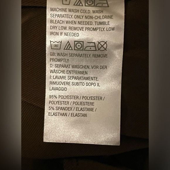 Susan Graver Brown Liquid Knit Pants Size 1XP - Picture 6 of 6